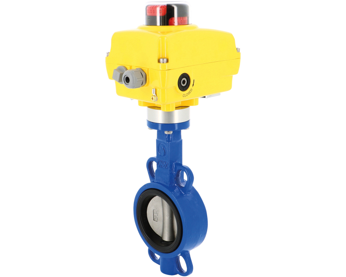 Ductile iron butterfly valve 1123 + SA/NA electric actuator